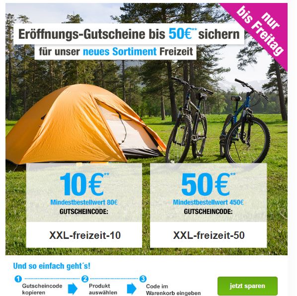 Gartenxxl Bis Zu 50 Auf Freizeit Artikel Mytopdeals