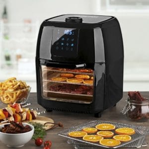 GOURMETmaxx Airfryer 9l Fritteuse mit Drehspieß