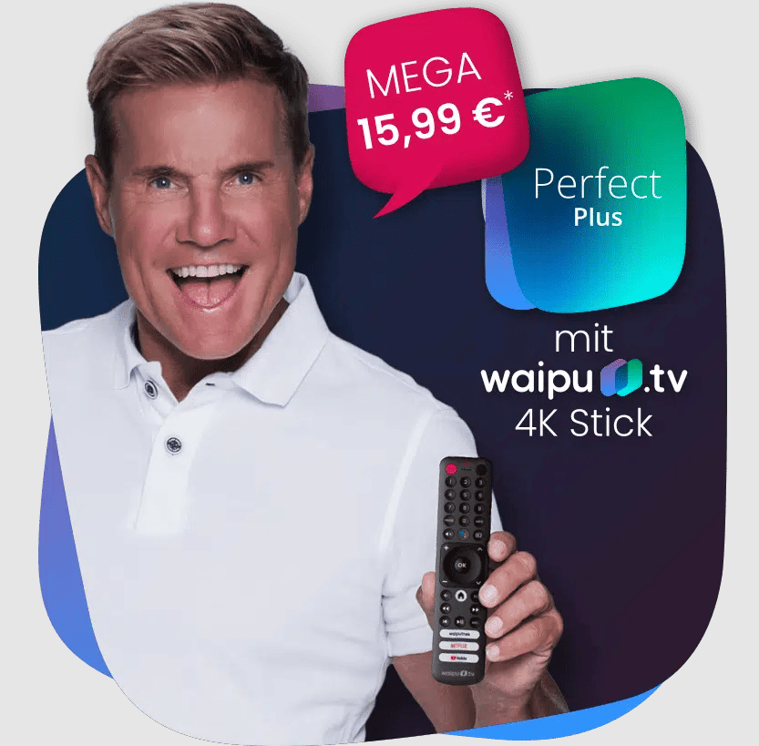 📺🍿 12 Monate waipu.tv MyTopDeals 15,99€ - + 4K Perfect Plus für mtl. Stick