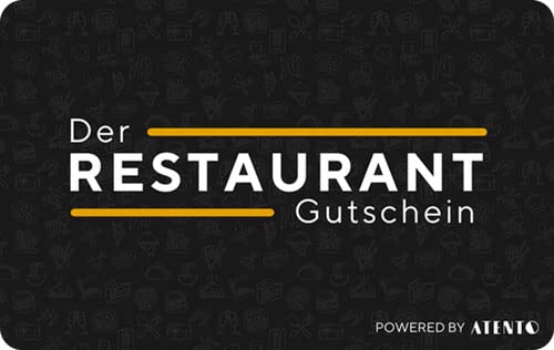 Dunkelgrauer Restaurant Gutschein by ATENTO