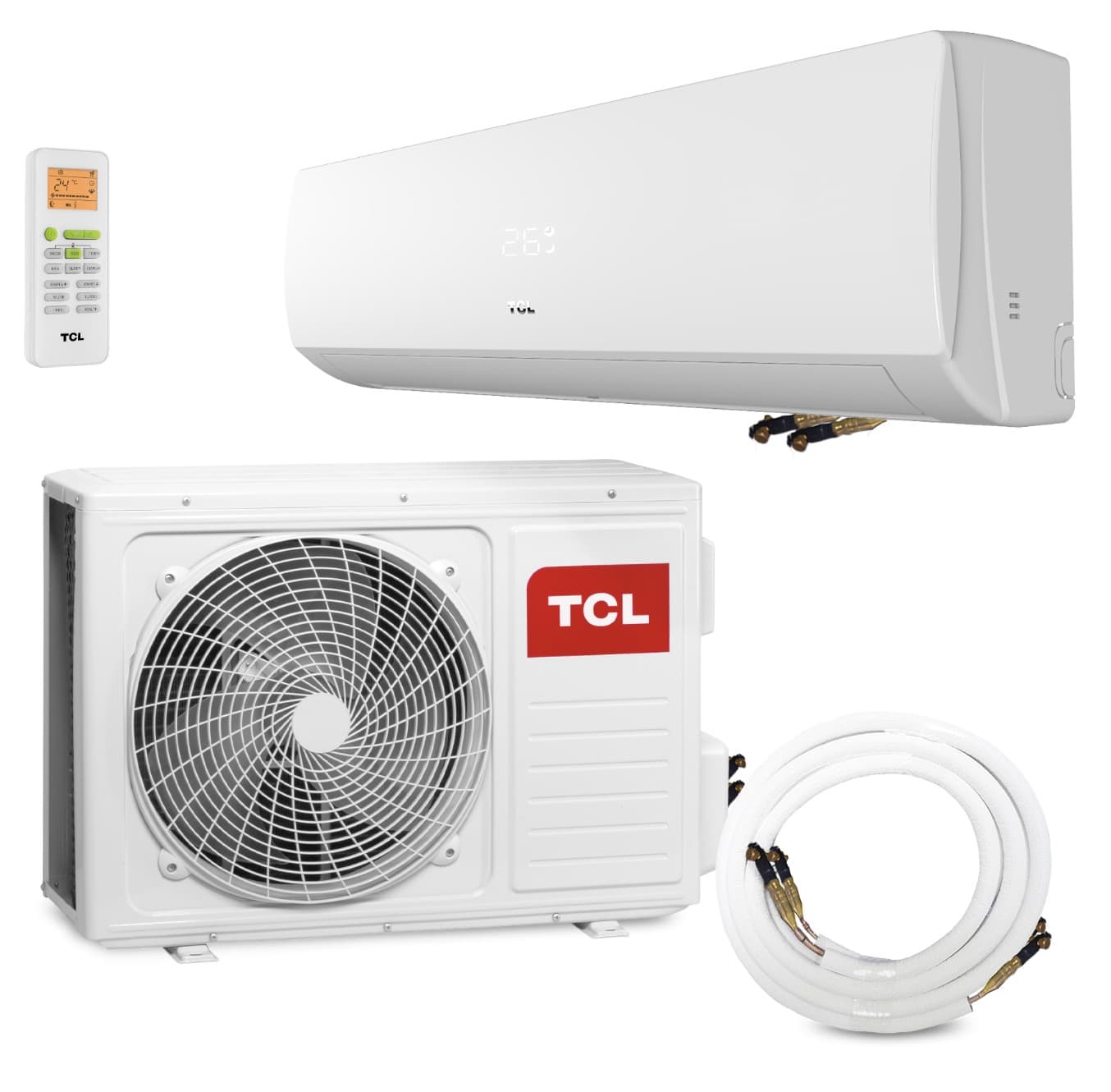Split-Klimaanlage 12.000 BTU TCL: 3,4 kW, 4-in-1-Gerät, Kühlen und
