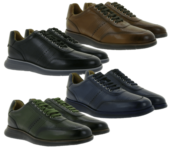 GORDON & BROS Jackson Herren Schnürschuhe Business-Schuhe aus Echtleder 624729 Cognac, Blau, Grün, Schwarz