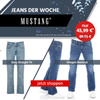 Jeans Direct Jeans der Woche Mustang für Damen & Herren