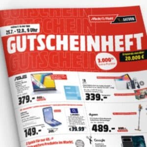 MM Gutscheinheft 🚨 Gaming, Smart Home, Haushalt, Audio uvm. 👍 und: auf TVs bis zu 15% Direktabzug
