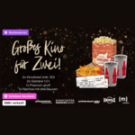 Kinopolis - 2 Kinotickets + 1x Popcorn groß, 1x Nachos mit 3 Saucen & 2x 1l Getränke (inkl. 3D & Komfort Tickets)