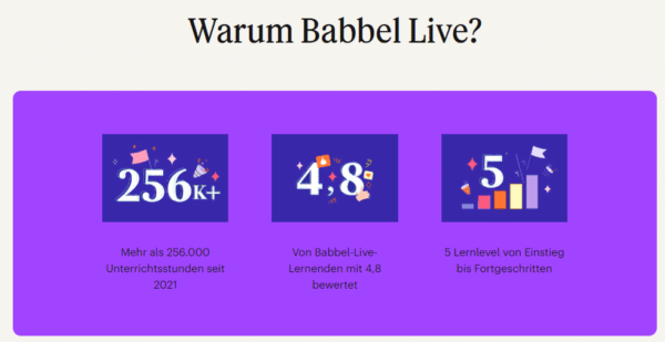babbel live