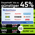 200€ BONUS für PŸUR ✔️ Internet mit 500 Mbit/s + WLAN-Router + Telefon-Flat + 120 TV-Sender in HD + TV-Box