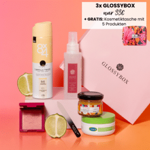 3 Monate Glossybox für nur 33€💄🧴+ GRATIS Kosmetiktasche + 5 EXTRA Produkte