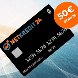 50€ Bonus für kostenlose Netkredit24 Mastercard Kreditkarte