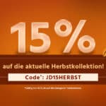 15% Rabatt auf die aktuelle 🍁 Herbstkollektion bei Jeans Direct!