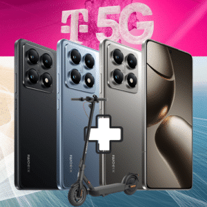 🤯 [332€ Ersparnis!] TELEKOM📱Xiaomi 14T Pro (512GB) für 1€ + Xiaomi Scooter 4 mit 20GB 5G Allnet für 24,99€ + 50€ Bonus