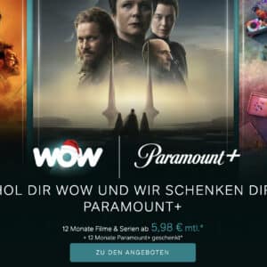 Inkl. Paramount+ 🤯 WOW (Sky) Filme & Serien 🍿 für 5,98€ mtl., z.B. The Penguin, DUNE,  & mehr!