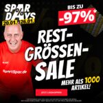 [Endspurt] 🤩 Großer SportSpar Restgrößen-Sale 👟👕 z.B. Jacken, Shirts, Wäsche, Sweater, Sneaker & mehr