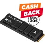 WD_BLACK SN850P NVMe mit 2 TB & Heatsink (für PS5 Konsolen, Gaming SSD) + 30€ Cashback