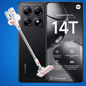 145€ Ersparnis!📱Xiaomi 14T Pro + Xiaomi Sauger für 29€ + 35GB 5G Allnet o2 für 19,99€ mtl.