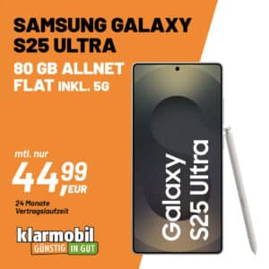 HAMMER 🔥 [Vodafone + 5G] Samsung Galaxy S25 Ultra (512GB) für 99,99€ mit 80GB 5G für 44,99€ mtl. (keine AG + 100€ Cashback)