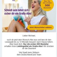 Deutschlandcard 5 Gratis Abos Grazia Freundin Bunte Harper S Bazaar Focus Mytopdeals