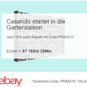 Ebay 10 Extra Rabatt Fur Die Gartensaison Mytopdeals